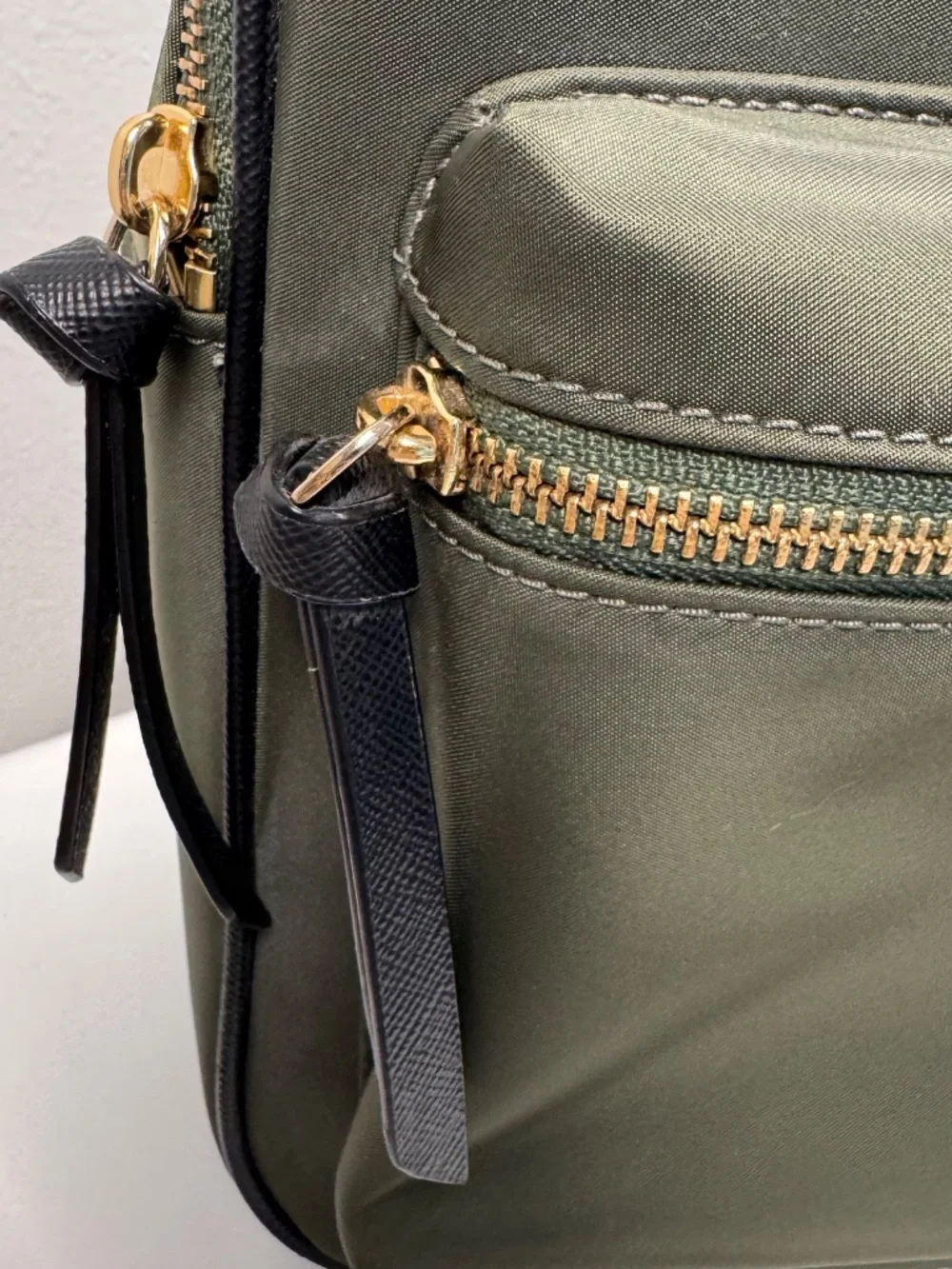 Kate Spade Olive Green Wilson Road Small Bradley Nylon Backpack